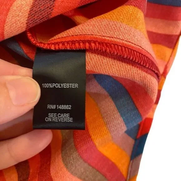 Torrid NWT bright color striped button tank Size 1X - Picture 5 of 6